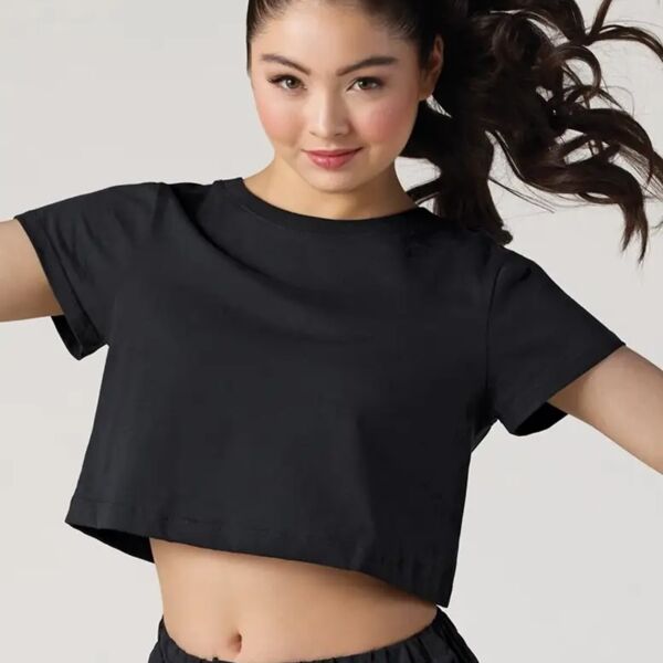 Weissman 100% Cotton Boxy Crop Tee YOUTH Thumbnail