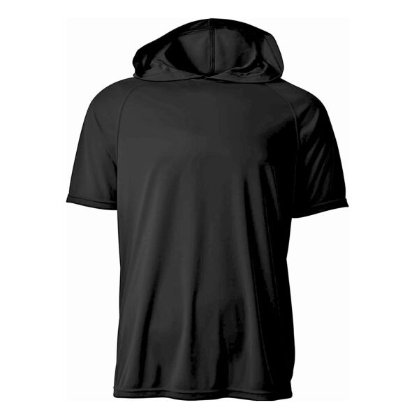 Adult & Youth Wicking Short Sleeve Hooded Tee Shirt Thumbnail