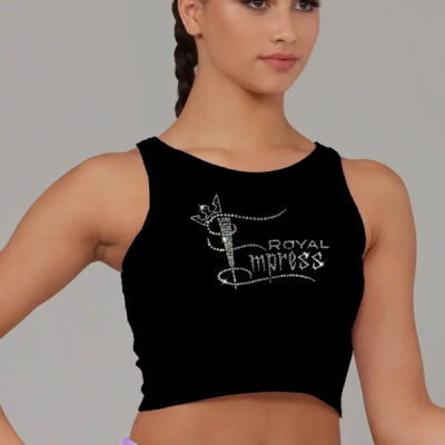 Empress BLING Cotton Cropped Tank ADULT Thumbnail