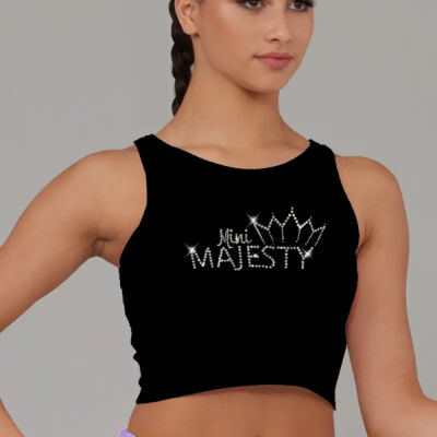 Mini Majesty BLING Cotton Cropped Tank ADULT Thumbnail