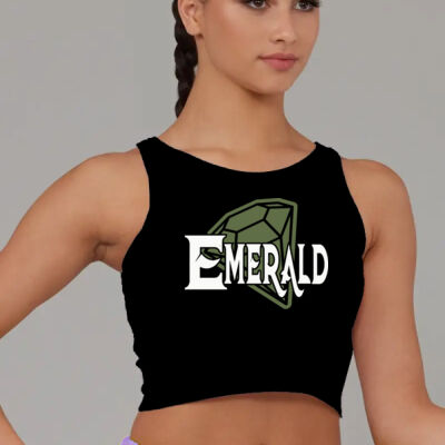 Emerald Cotton Cropped Tank ADULT Thumbnail