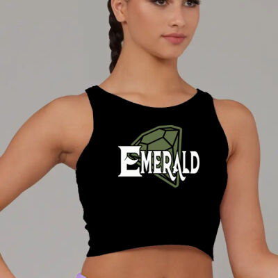 Emerald Cotton Cropped Tank YOUTH Thumbnail
