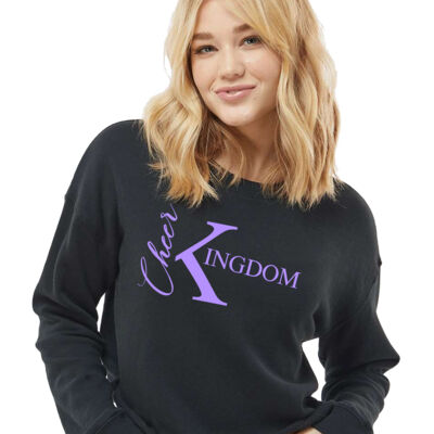 Cheer K HTV CROP Crew Neck Sweatshirt - ADULT  Thumbnail