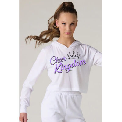 Cheer Kingdom Crown - Sublimated Crop Hoodie! Thumbnail