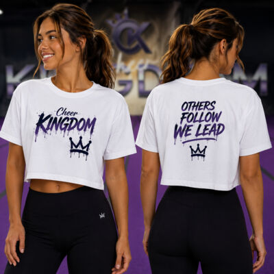CK - We Lead Flowy White CROP T - ADULT Thumbnail