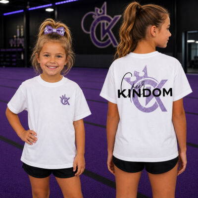 CK - Glitter White T Shirt - YOUTH Thumbnail