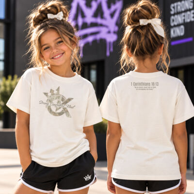 Strong. Confident. Kind. Camo Tee | Youth Thumbnail
